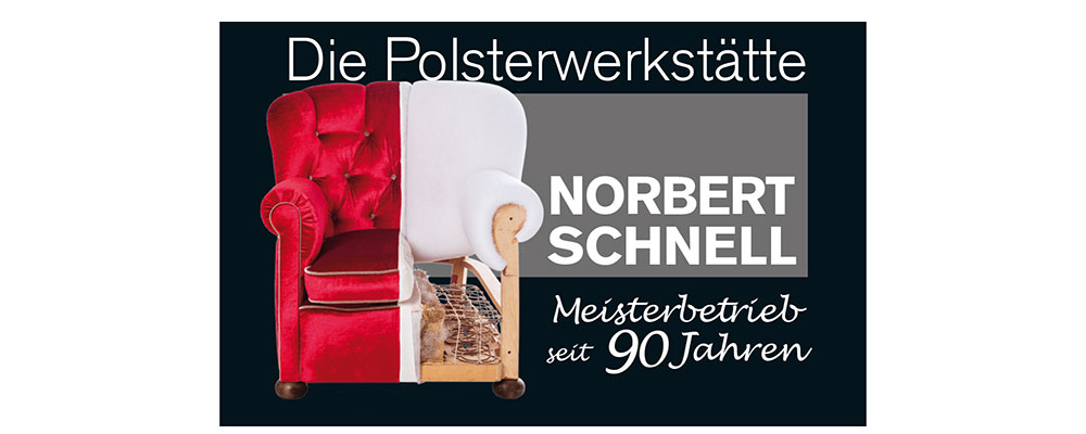 Logo_Polsterei Norbert Schnell Polsterwerkstätte_Glashaus_Nuernberg_Logoentwicklung